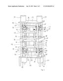 Press for producing a pellet from powdered material diagram and image