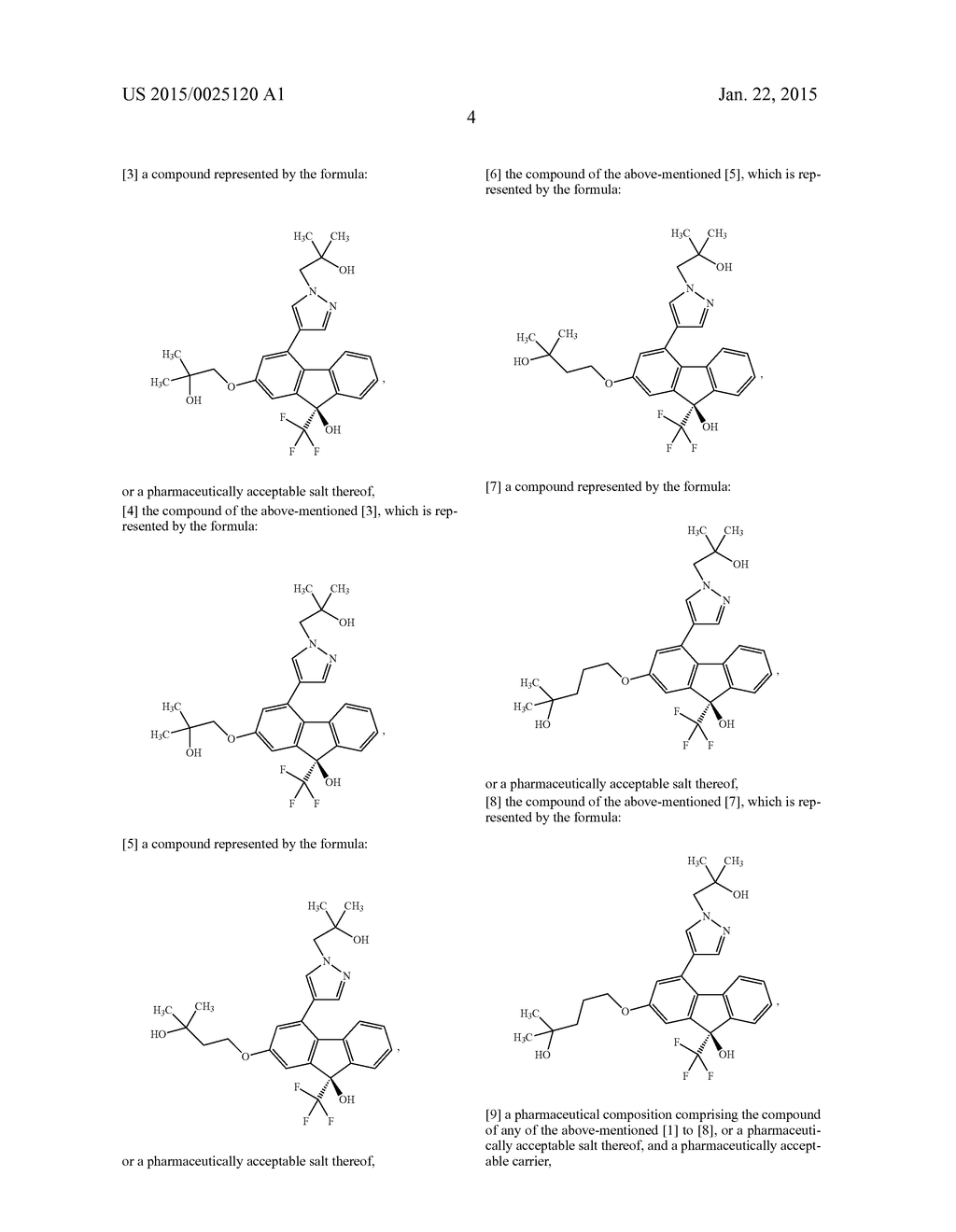 PYRAZOLE-ALCOHOL COMPOUNDS AND PHARMACEUTICAL USE THEREOF - diagram, schematic, and image 05