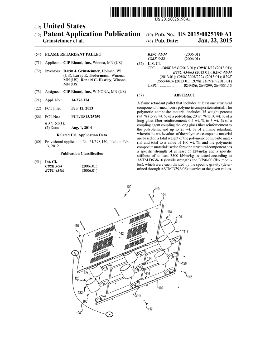 FLAME RETARDANT PALLET - diagram, schematic, and image 01