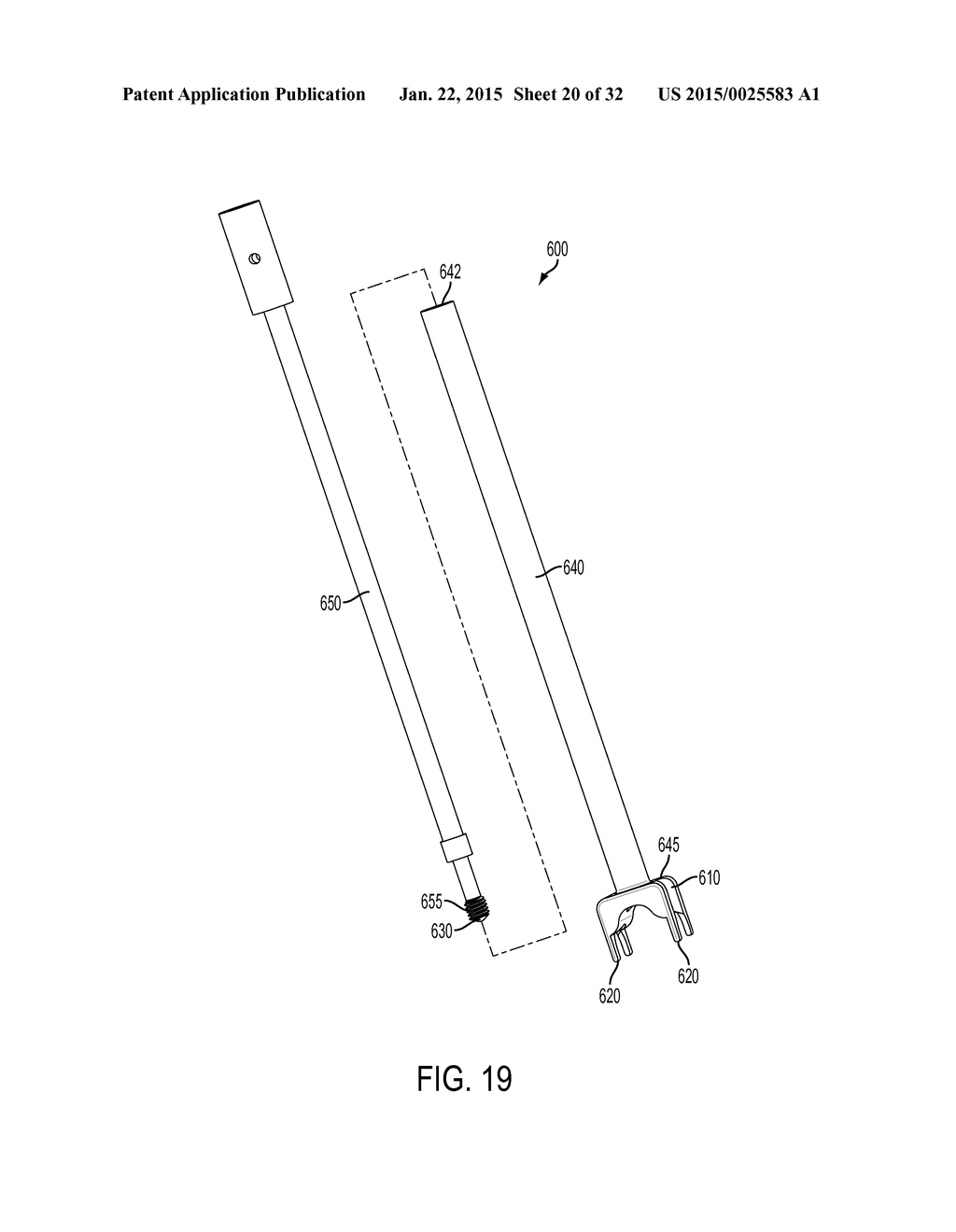 INTER-SPINOUS PROCESS DEVICE AND METHOD - diagram, schematic, and image 21