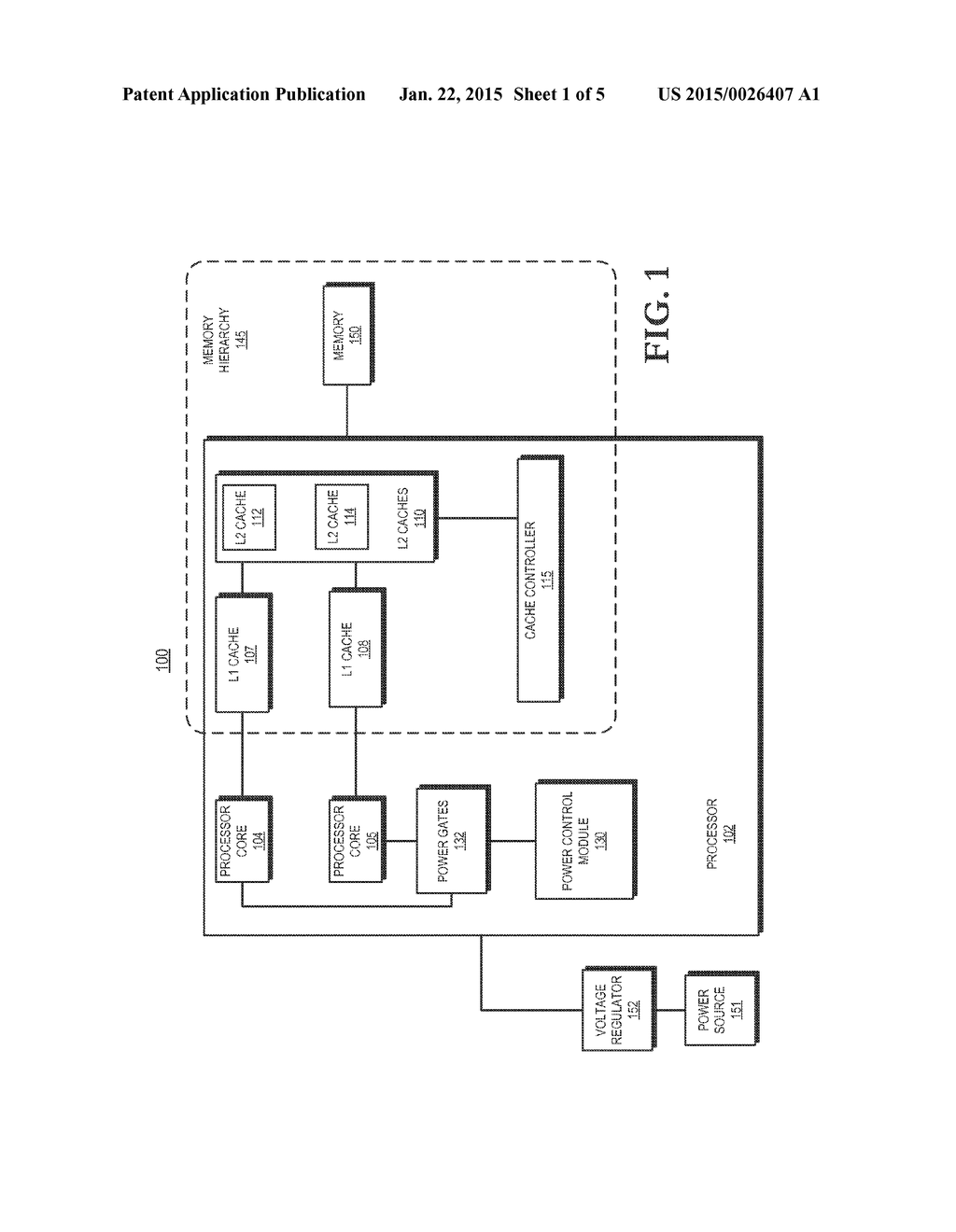 SIZE ADJUSTING CACHES BASED ON PROCESSOR POWER MODE - diagram, schematic, and image 02