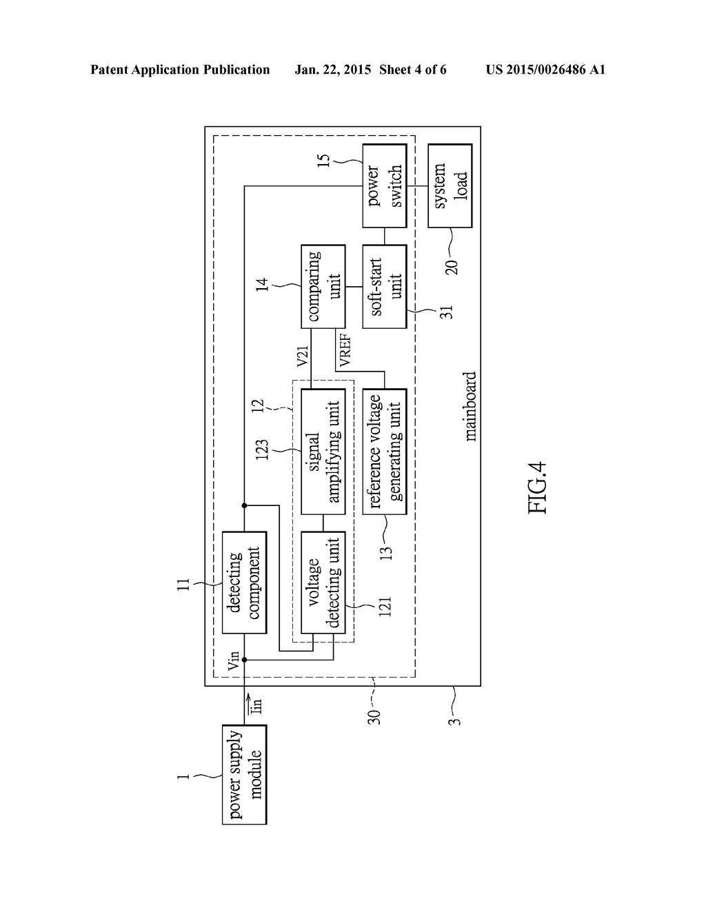 OVERCURRENT PROTECTION CIRCUIT AND SERVER USING THE SAME - diagram, schematic, and image 05