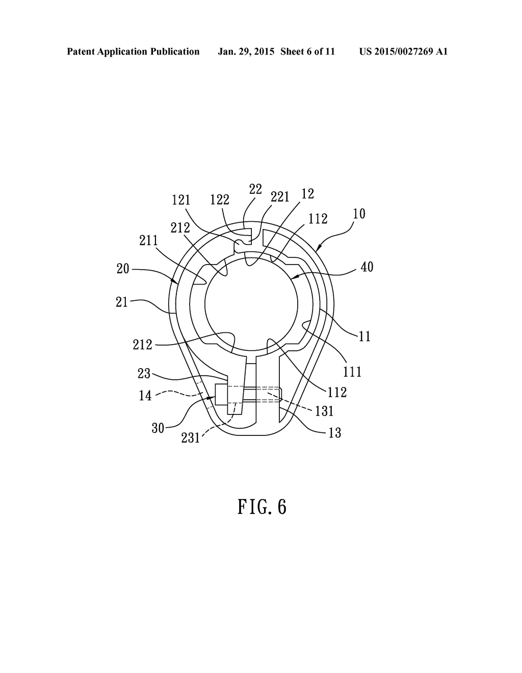 Bicycle Handle Assembly And Retaining Device Thereof - diagram, schematic, and image 07