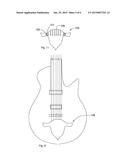 DECORATIVE GUITAR TAILPIECE COVER diagram and image