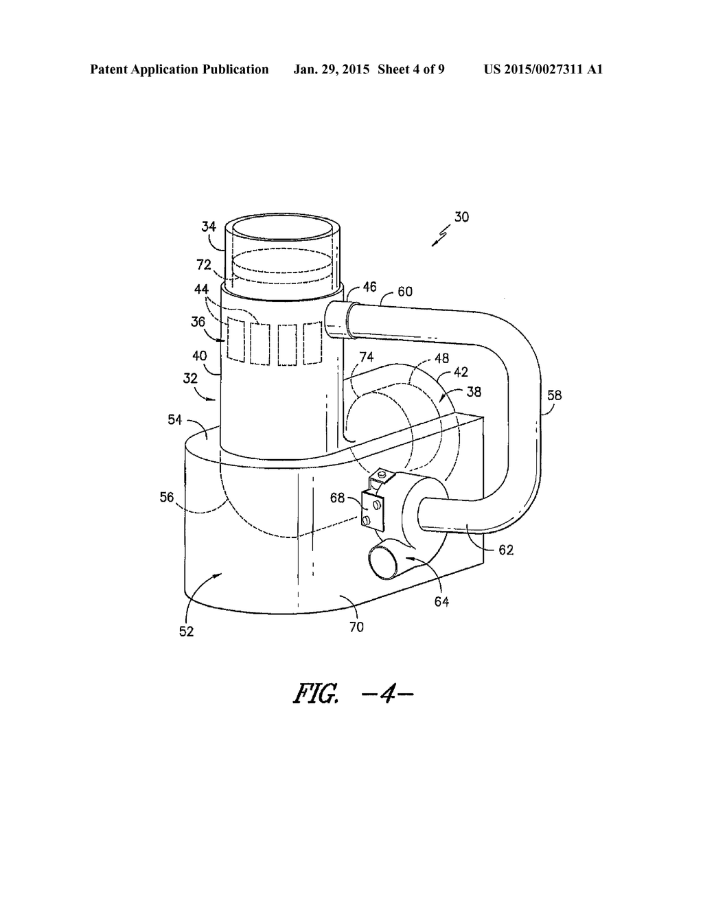 Air Intake System for a Work Vehicle - diagram, schematic, and image 05