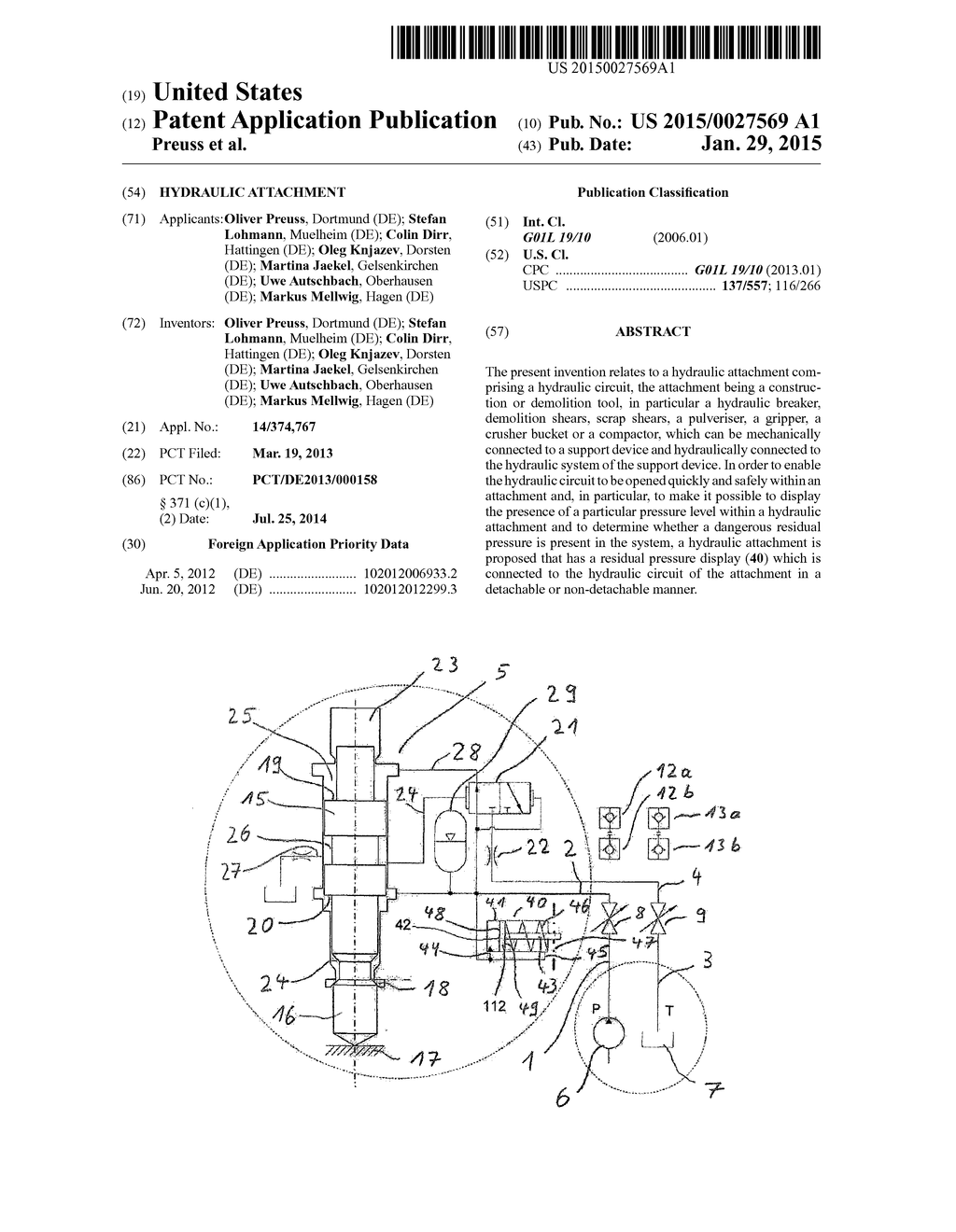 HYDRAULIC ATTACHMENT - diagram, schematic, and image 01