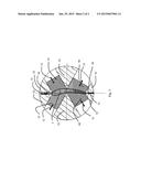 MULTIPART ELECTRODE ARRAY AND METHOD FOR THE ELECTROCHEMICAL TREATMENT OF     BLADES HAVING SHROUDING BANDS diagram and image