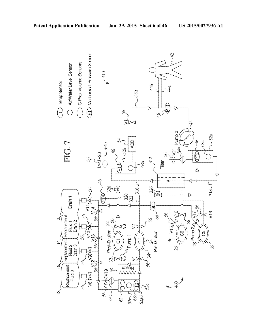 DIALYSIS SYSTEM INCLUDING DISPOSABLE CASSETTE - diagram, schematic, and image 07