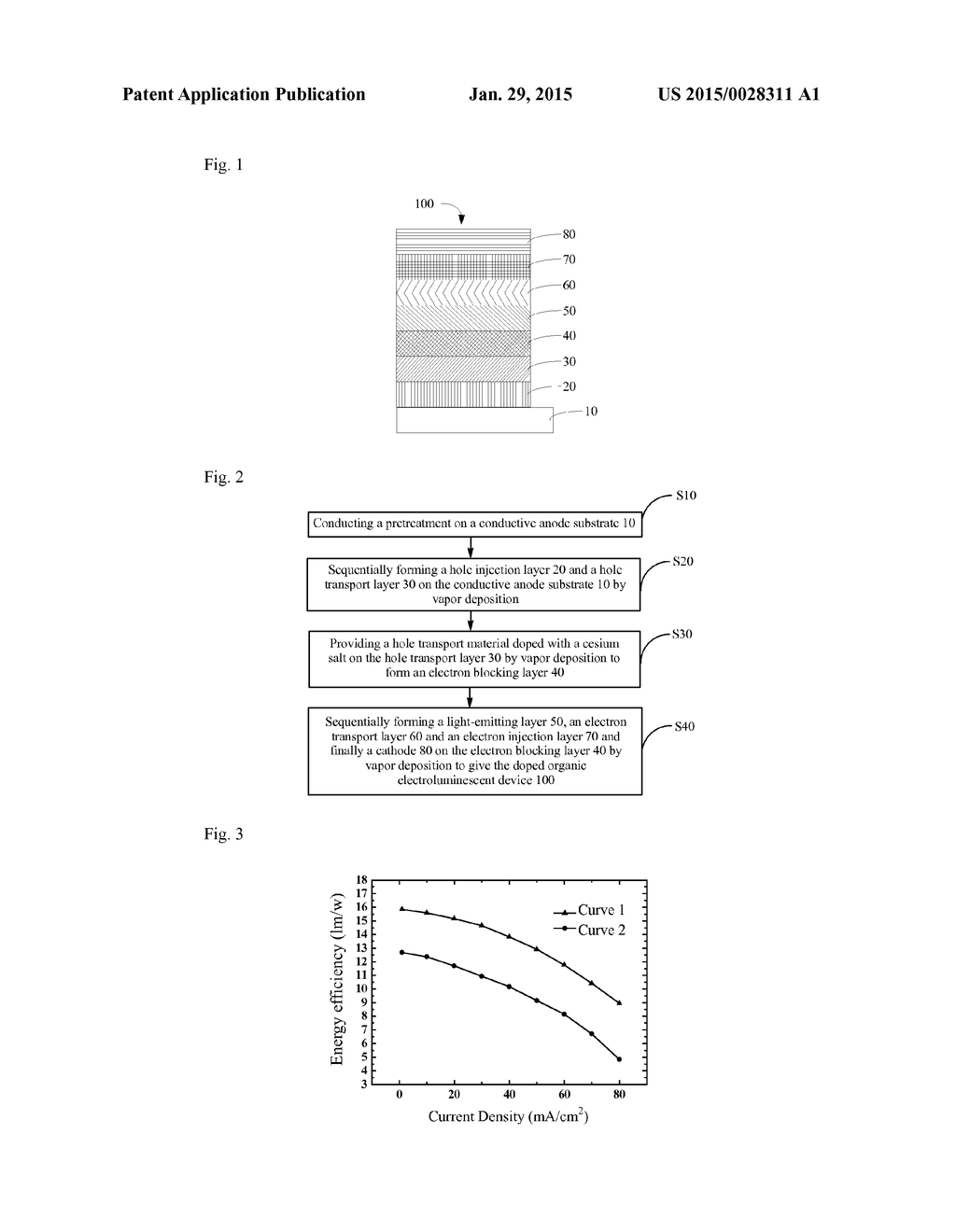 DOPED ORGANIC ELECTROLUMINESCENT DEVICE AND METHOD FOR PREPARING SAME - diagram, schematic, and image 02