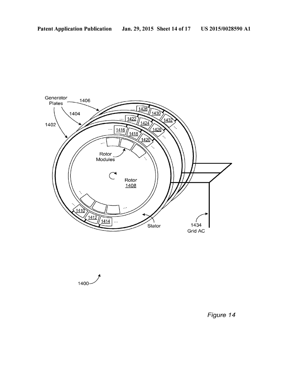 MODULAR ELECTRIC GENERATOR FOR VARIABLE SPEED TURBINES - diagram, schematic, and image 15