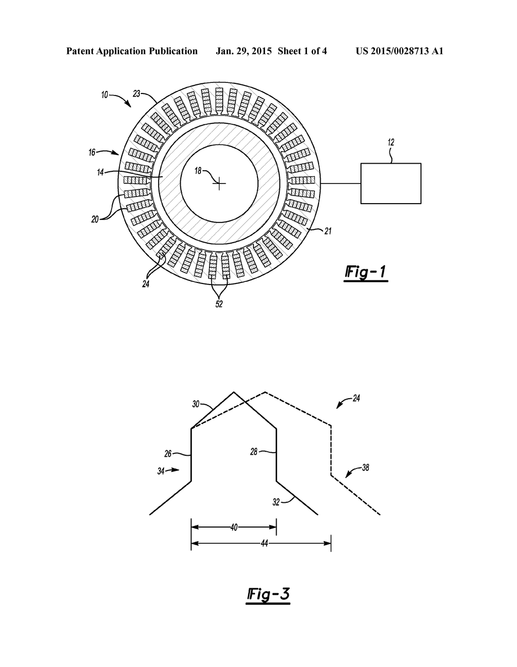 STATOR ASSEMBLY WITH WINDING SETS HAVING HAIRPINS FROM MULTIPLE HAIRPIN     LAYERS - diagram, schematic, and image 02