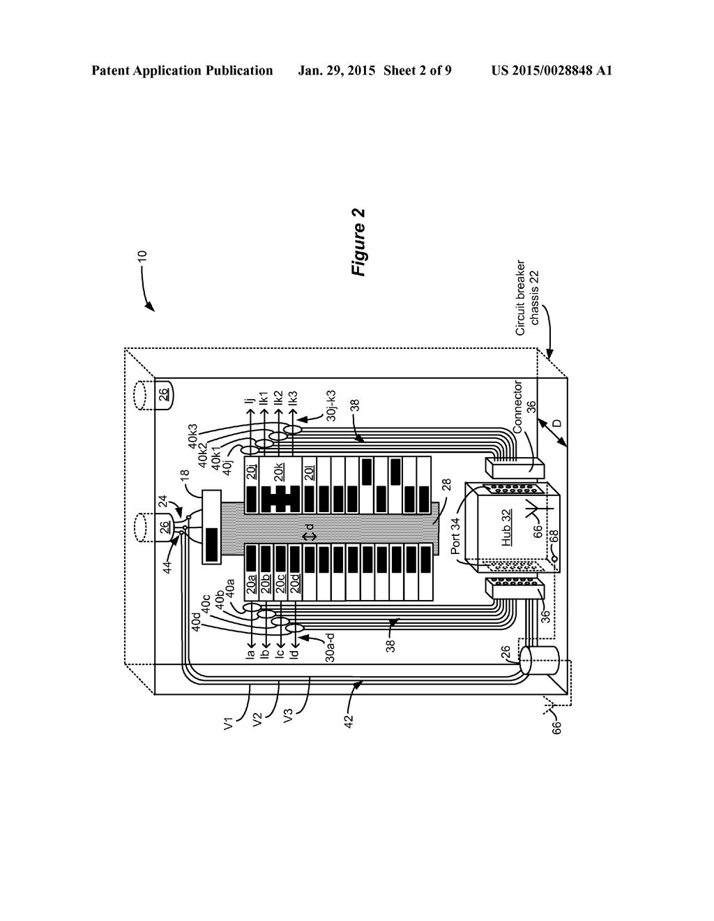 Wireless Monitoring of Power Draw from Individual Breakers Within a     Circuit Breaker Panel - diagram, schematic, and image 03