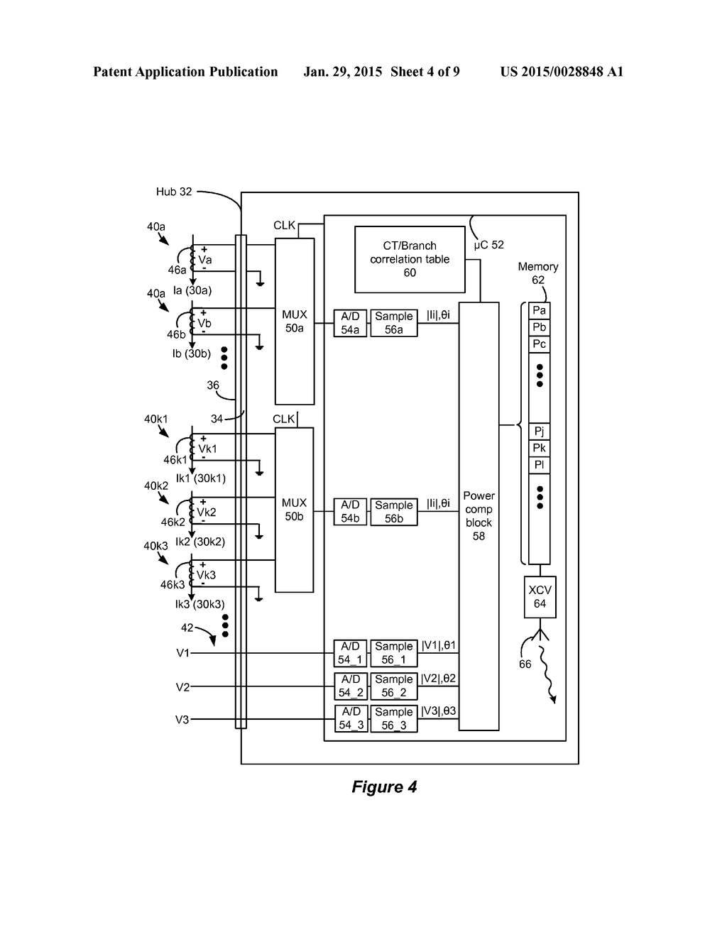 Wireless Monitoring of Power Draw from Individual Breakers Within a     Circuit Breaker Panel - diagram, schematic, and image 05