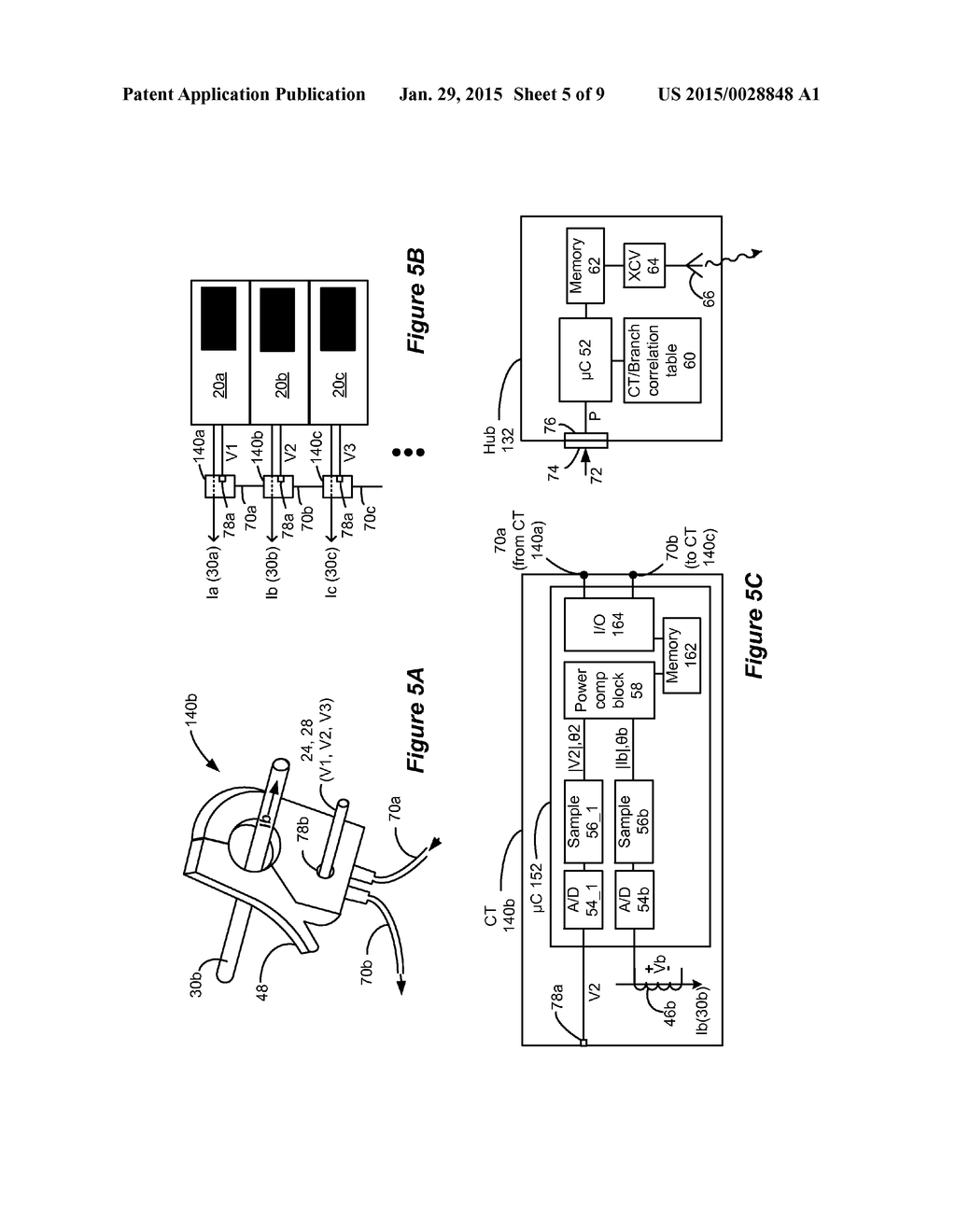 Wireless Monitoring of Power Draw from Individual Breakers Within a     Circuit Breaker Panel - diagram, schematic, and image 06