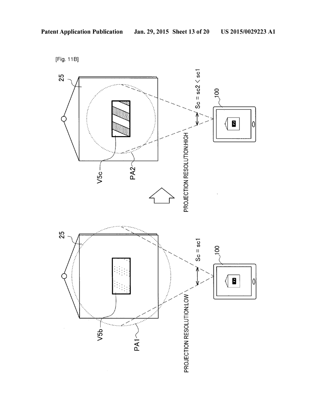 IMAGE PROCESSING APPARATUS, PROJECTION CONTROL METHOD, AND PROGRAM - diagram, schematic, and image 14