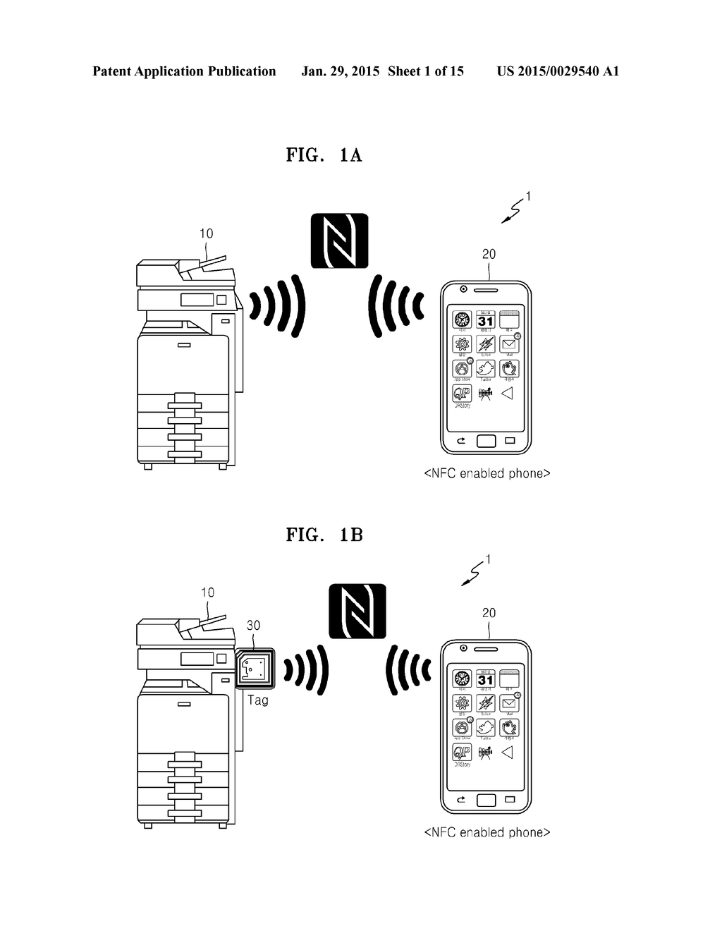 IMAGE FORMING APPARATUS AND MOBILE DEVICE FOR FORMING WIRELESS     CONFIGURATION BY USING NEAR FIELD COMMUNICATION (NFC) - diagram, schematic, and image 02