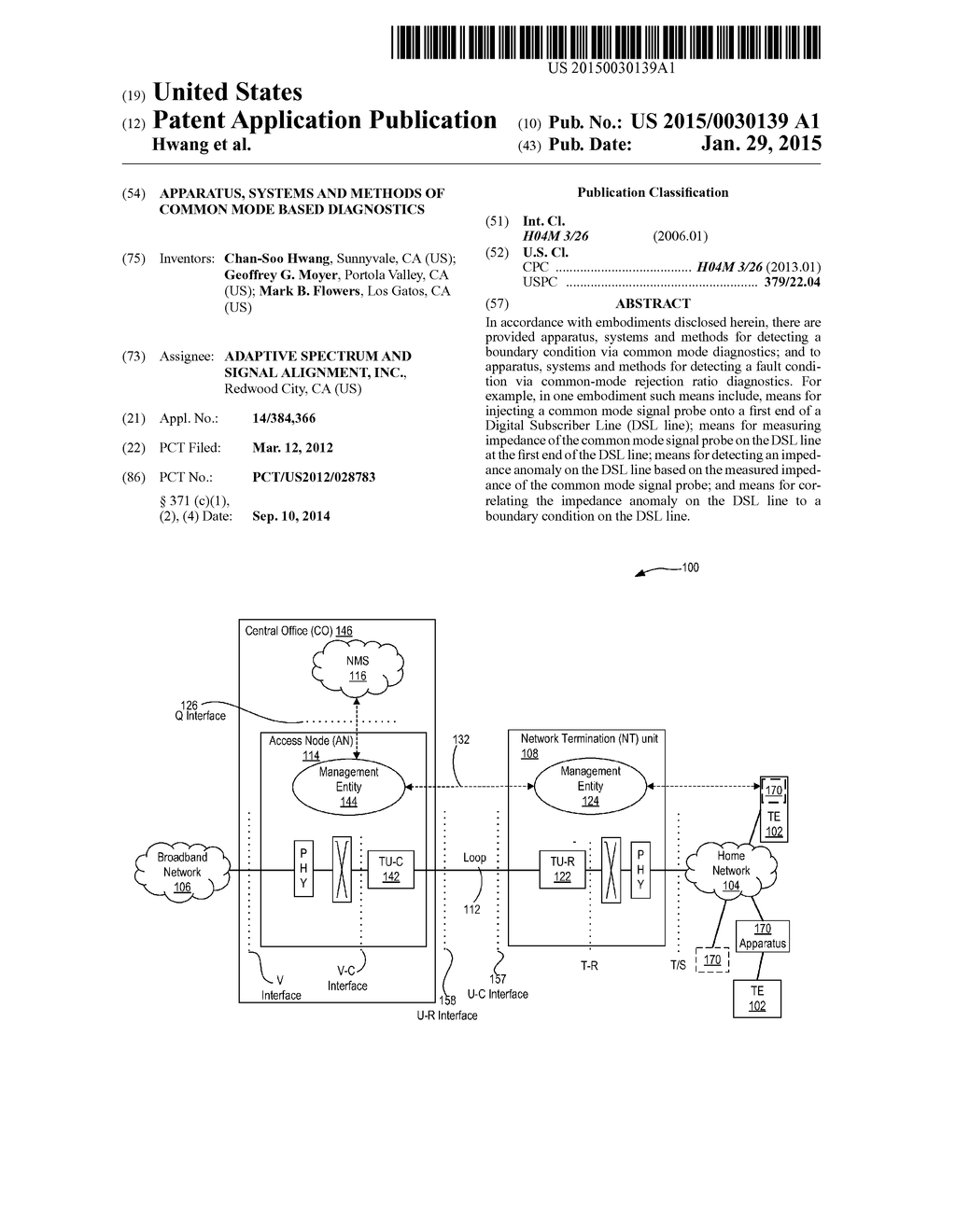 APPARATUS, SYSTEMS AND METHODS OF COMMON MODE BASED DIAGNOSTICS - diagram, schematic, and image 01