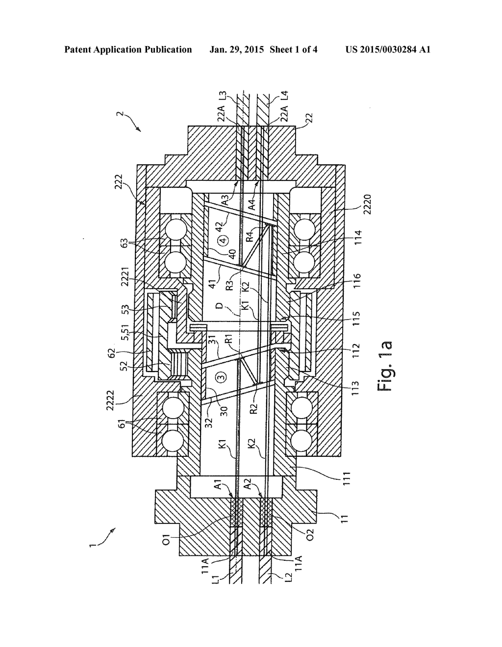 ROTARY COUPLING FOR TRANSMITTING OPTICAL SIGNALS ALONG AT LEAST TWO     SEPARATE OPTICAL TRANSMISSION CHANNELS - diagram, schematic, and image 02