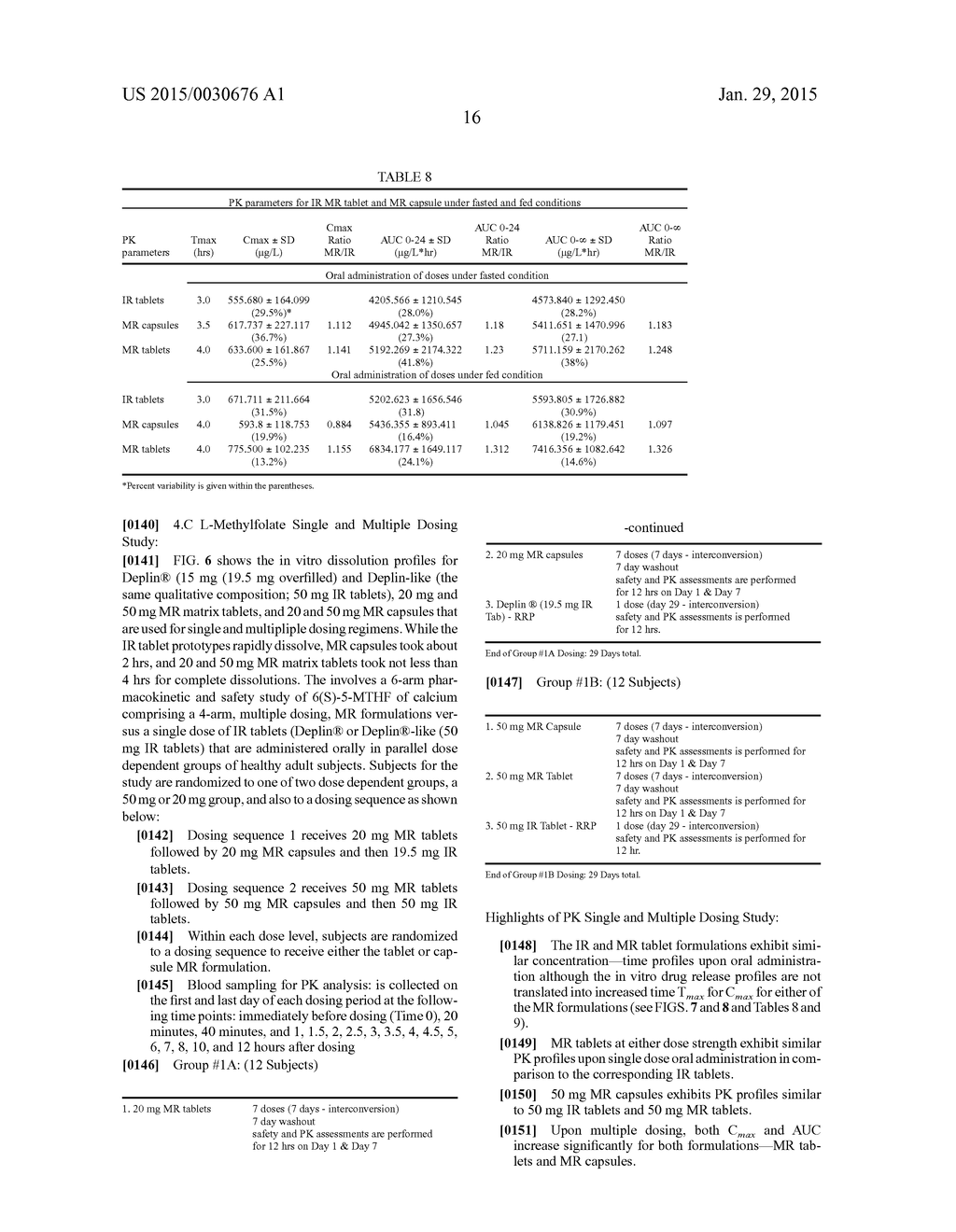 STABLIZED MODIFIED RELEASE FOLIC ACID DERIVATIVE COMPOSITION, ITS     THERAPEUTIC USE AND METHODS OF MANUFACTURE - diagram, schematic, and image 26