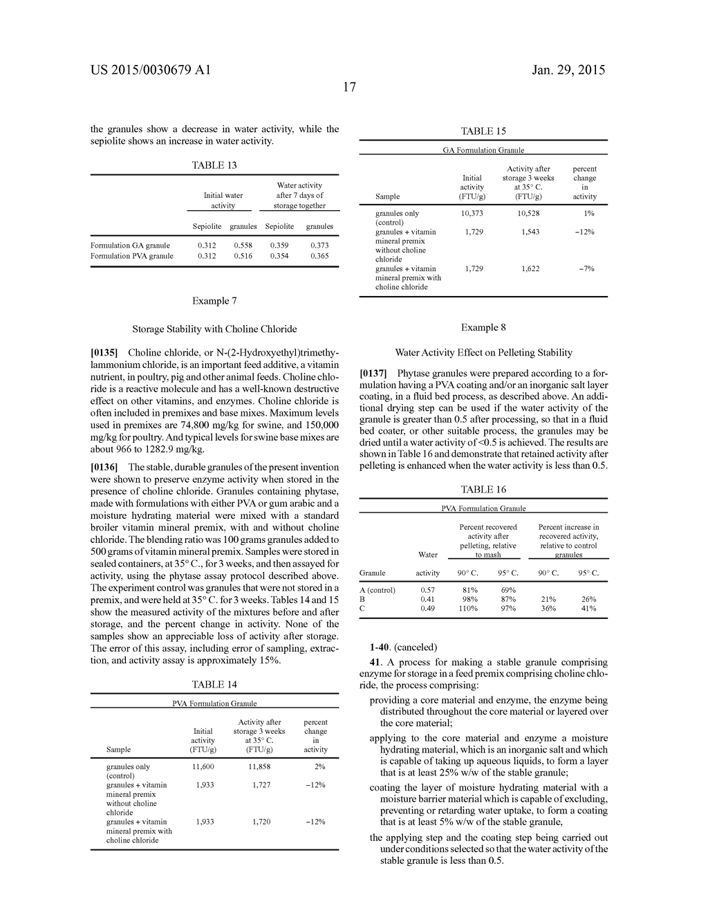 STABLE, DURABLE GRANULES WITH ACTIVE AGENTS - diagram, schematic, and image 18