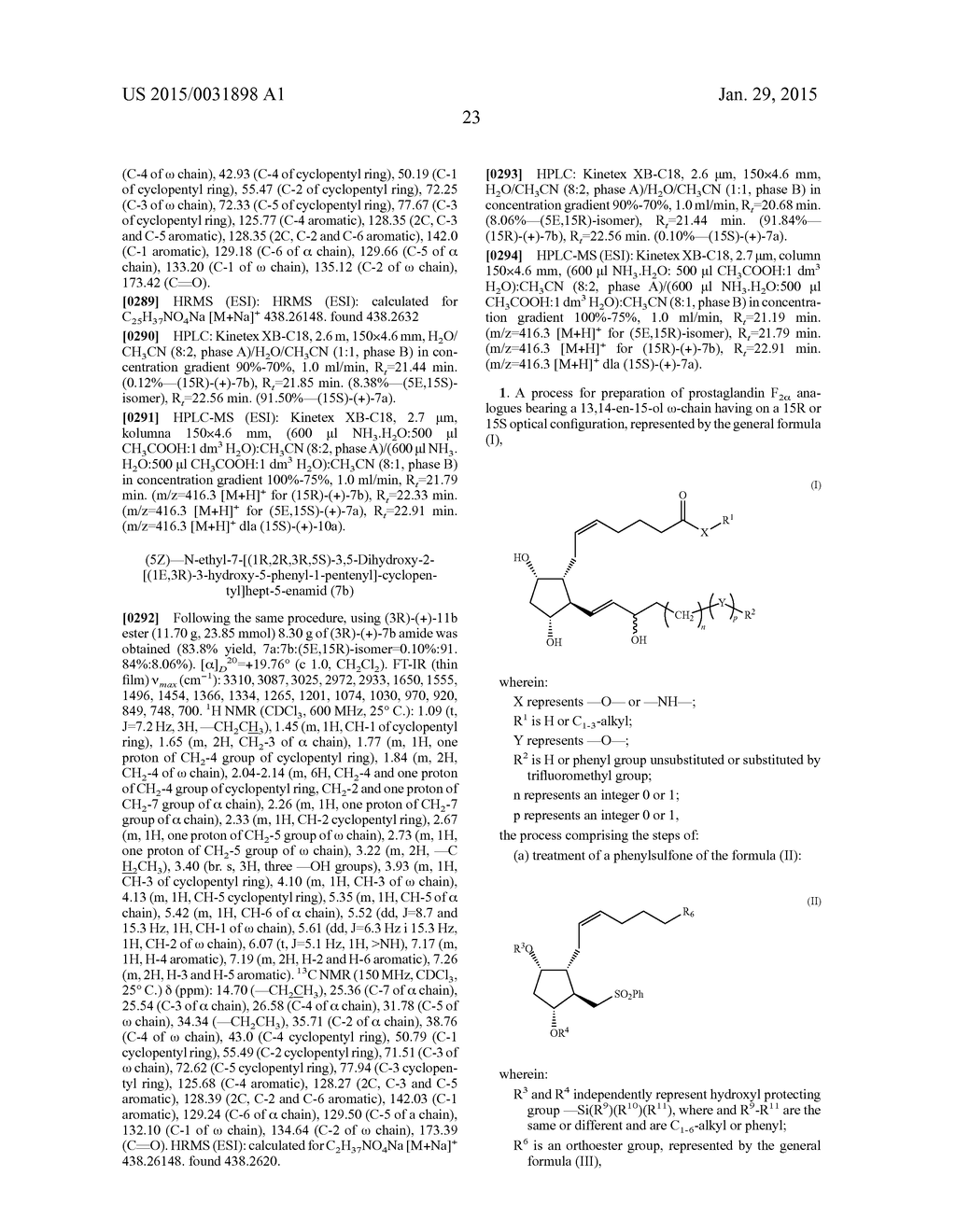 PROCESS FOR PREPARATION OF PROSTAGLANDIN F2 ALPHA ANALOGUES - diagram, schematic, and image 29