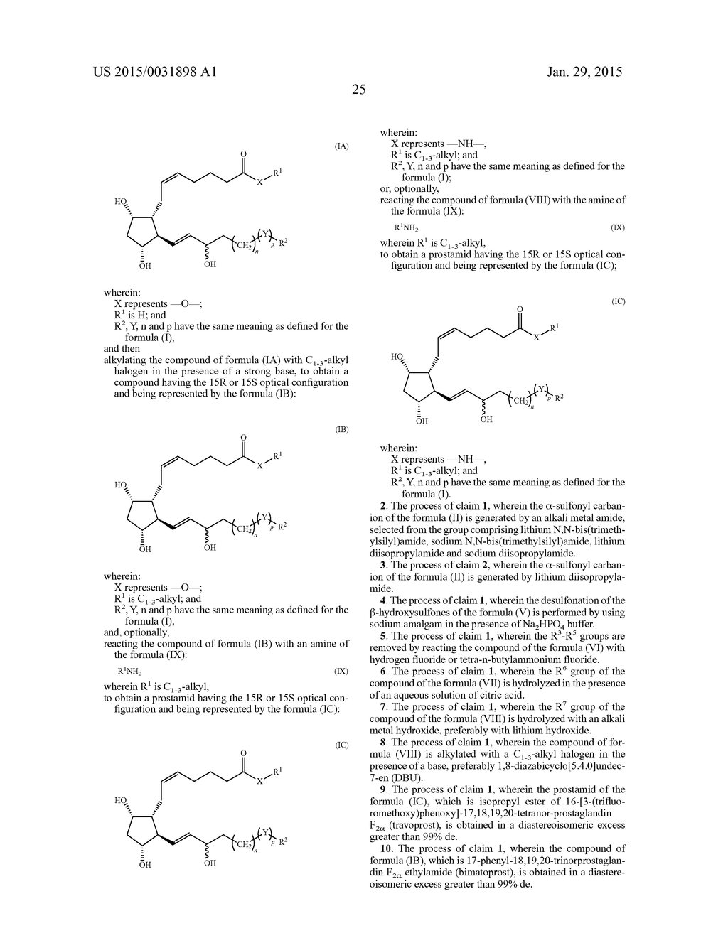 PROCESS FOR PREPARATION OF PROSTAGLANDIN F2 ALPHA ANALOGUES - diagram, schematic, and image 31