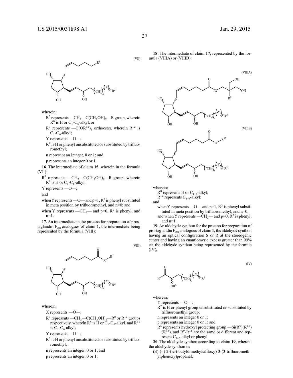 PROCESS FOR PREPARATION OF PROSTAGLANDIN F2 ALPHA ANALOGUES - diagram, schematic, and image 33