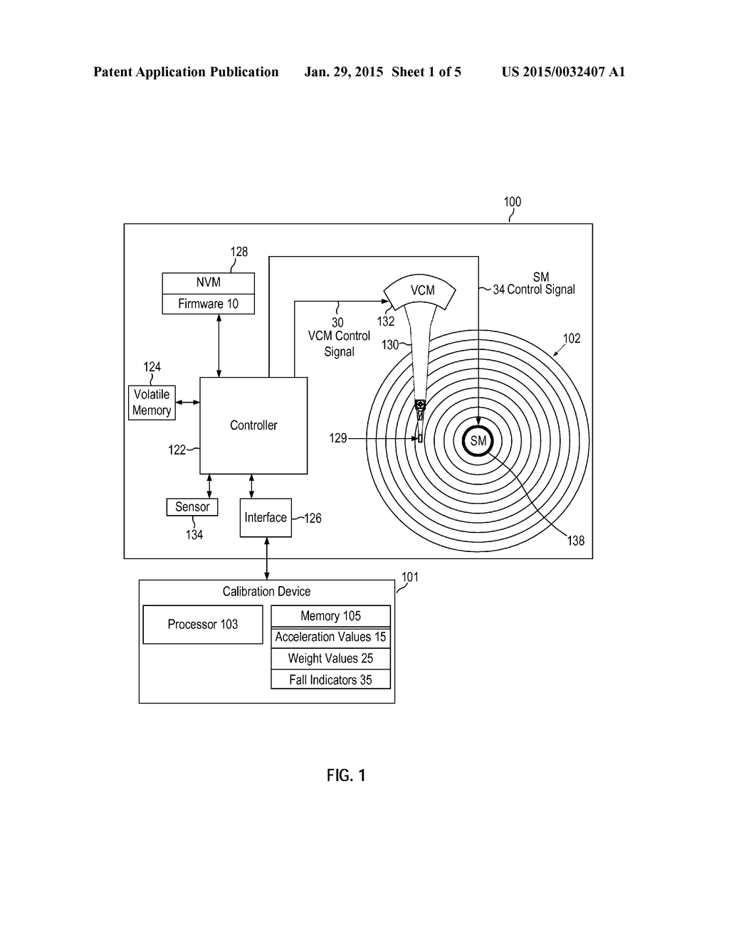 FALLING STATE DETERMINATION FOR DATA STORAGE DEVICE - diagram, schematic, and image 02