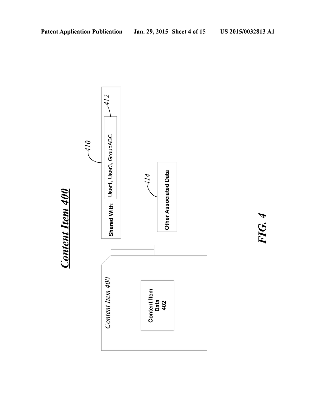 TECHNIQUES TO LOCATE AND DISPLAY CONTENT SHARED WITH A USER - diagram, schematic, and image 05