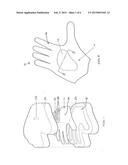 BICYCLE GLOVE WITH DIRECT-MOLDED PADDING diagram and image