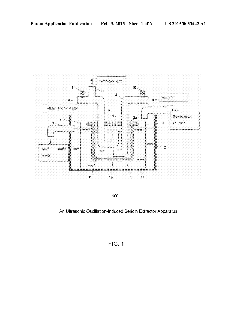 Ultrasonic Oscillation-Induced Sericin Extraction Method and Process for     Coating Sericin in a Glove - diagram, schematic, and image 02