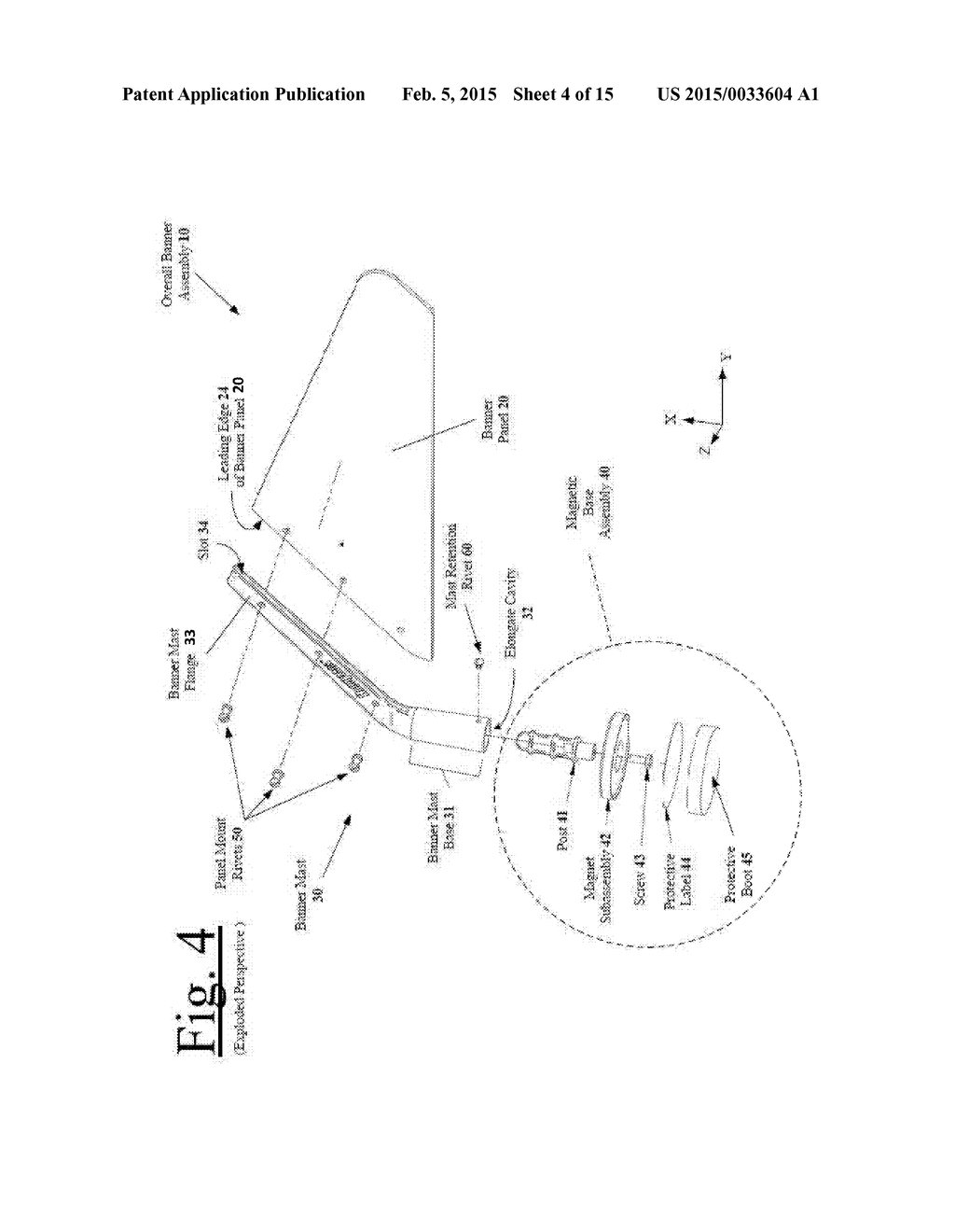 DETACHABLE VEHICLE-MOUNTED BANNER ASSEMBLY HAVING IMPROVED DISPLAY AND     MOUNTING FEATURES - diagram, schematic, and image 05