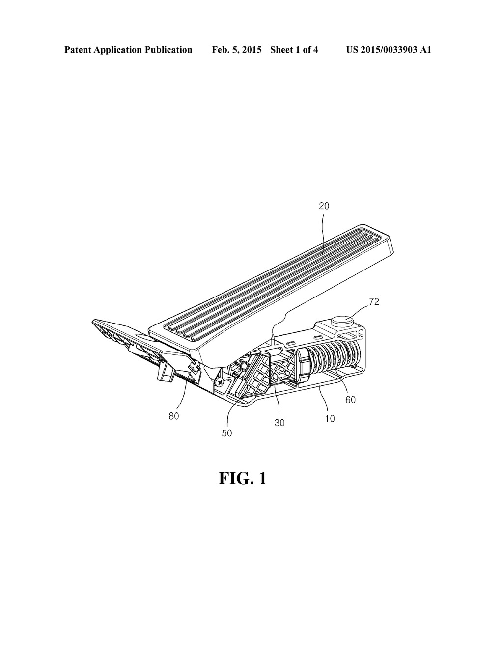 PEDAL ASSEMBLY FOR VEHICLE - diagram, schematic, and image 02