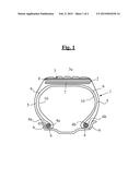 METHOD FOR RETREADING A TYRE OF WHICH THE CROWN AREA IS PROVIDED WITH A     SUB-LAYER COMPRISING A THERMOPLASTIC ELASTOMER diagram and image