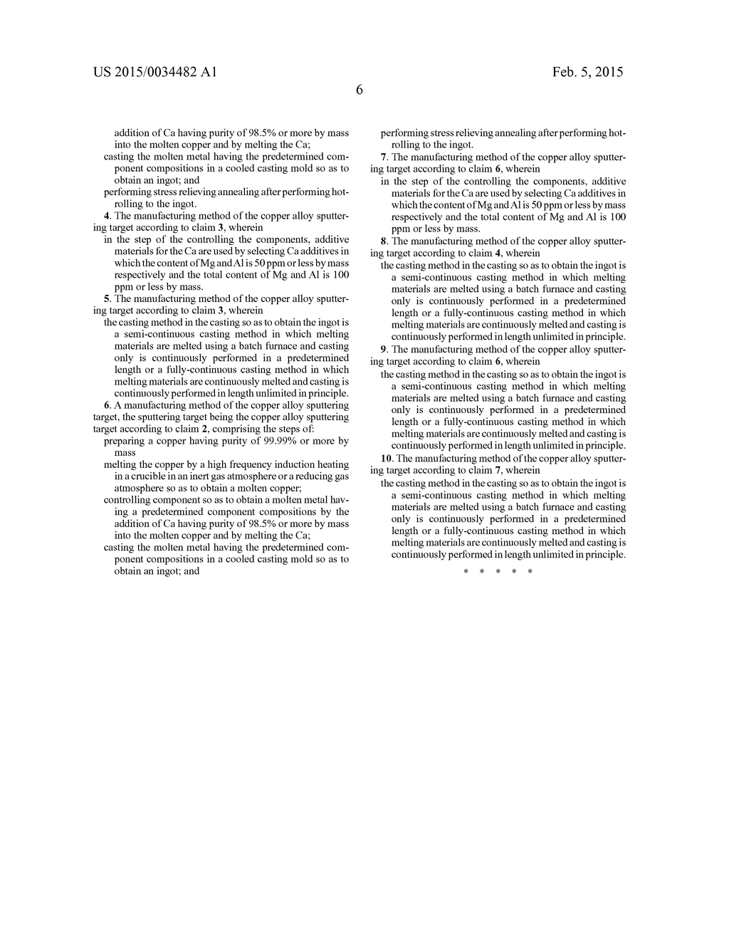 COPPER ALLOY SPUTTERING TARGET AND MANUFACTURING METHOD OF COPPER ALLOY     SPUTTERING TARGET - diagram, schematic, and image 07