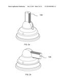 Curved shower rod assembly having flexible mounting base diagram and image