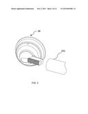 Curved shower rod assembly having flexible mounting base diagram and image