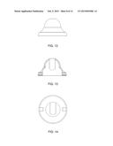 Curved shower rod assembly having flexible mounting base diagram and image