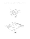 MAGNETICALLY SUPPORTED CLIPBOARD HAVING DRY-ERASABLE WRITING SURFACE diagram and image