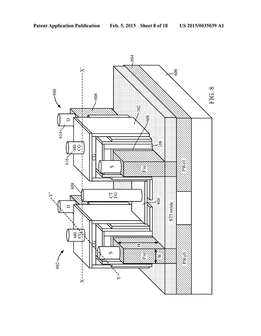 LOGIC FINFET HIGH-K/CONDUCTIVE GATE EMBEDDED MULTIPLE TIME PROGRAMMABLE     FLASH MEMORY - diagram, schematic, and image 09