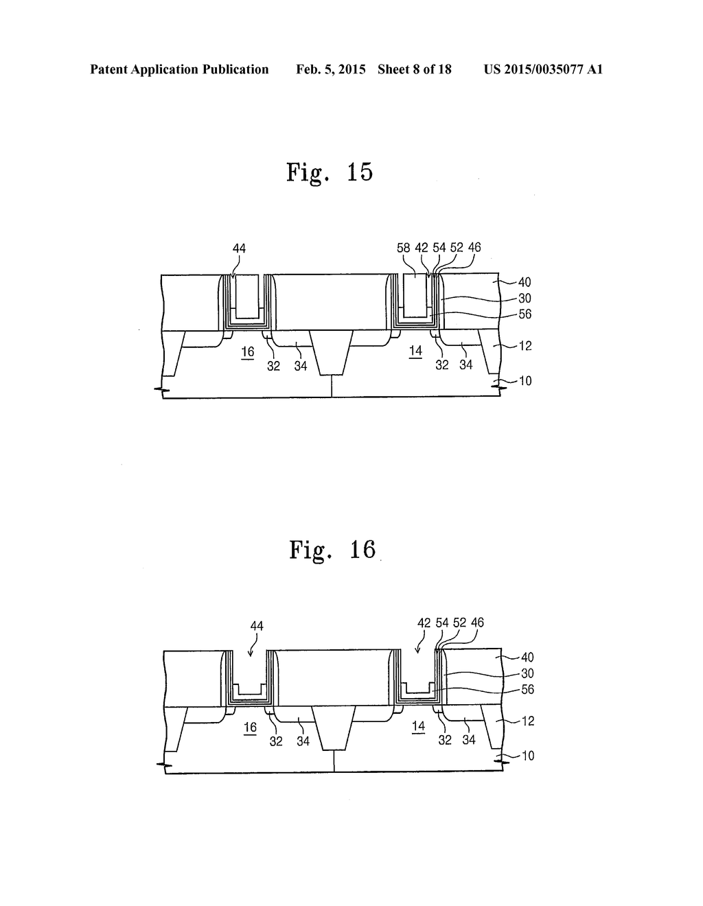 MOS TRANSISTORS INCLUDING A RECESSED METAL PATTERN IN A TRENCH - diagram, schematic, and image 09