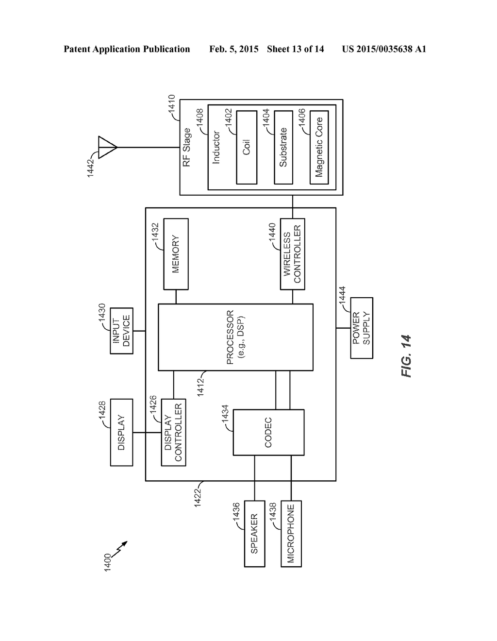 INTEGRATION OF A COIL AND A DISCONTINUOUS MAGNETIC CORE - diagram, schematic, and image 14