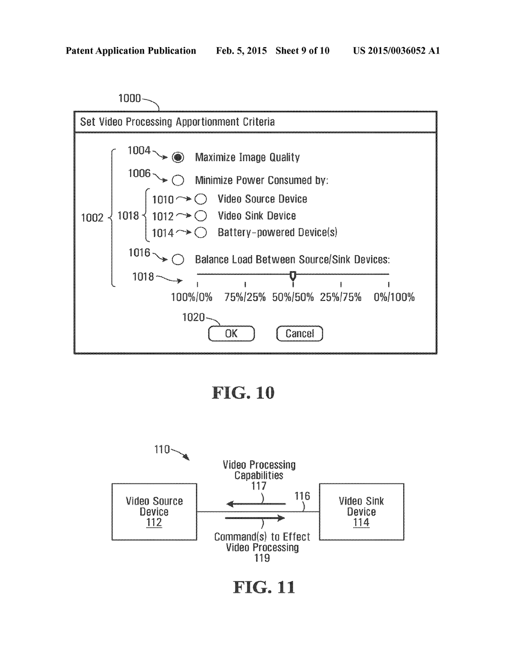 METHOD, APPARATUS AND MACHINE-READABLE MEDIUM FOR APPORTIONING VIDEO     PROCESSING BETWEEN A VIDEO SOURCE DEVICE AND A VIDEO SINK DEVICE - diagram, schematic, and image 10