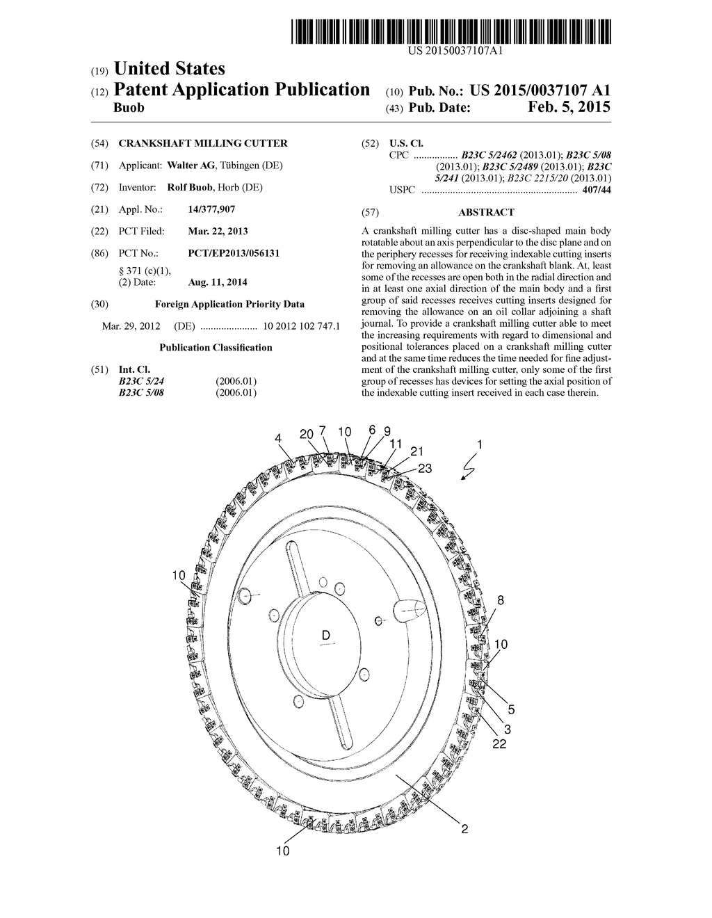 CRANKSHAFT MILLING CUTTER - diagram, schematic, and image 01