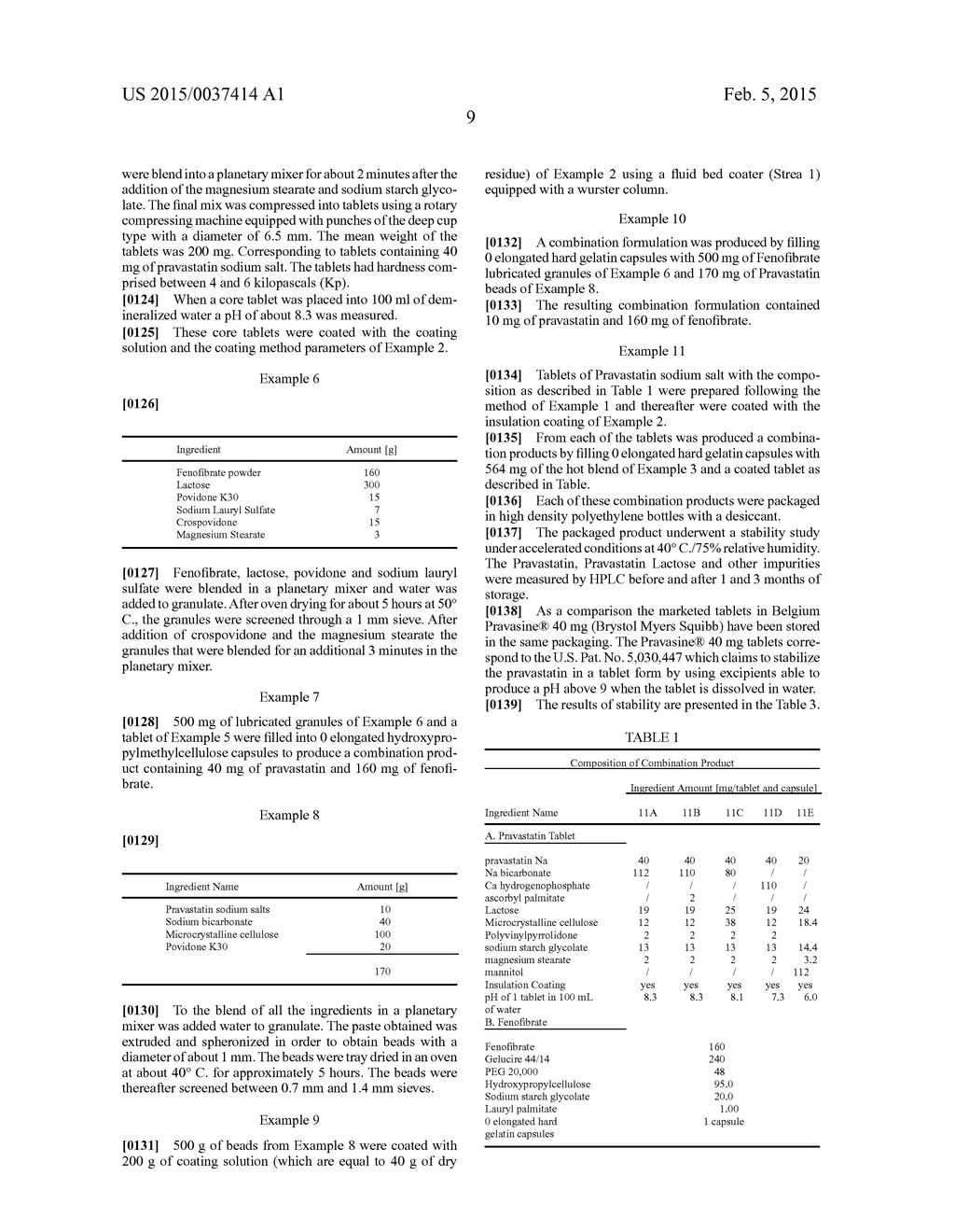 Stable controlled release pharmaceutical compositions containing     fenofibrate and pravastatin - diagram, schematic, and image 12