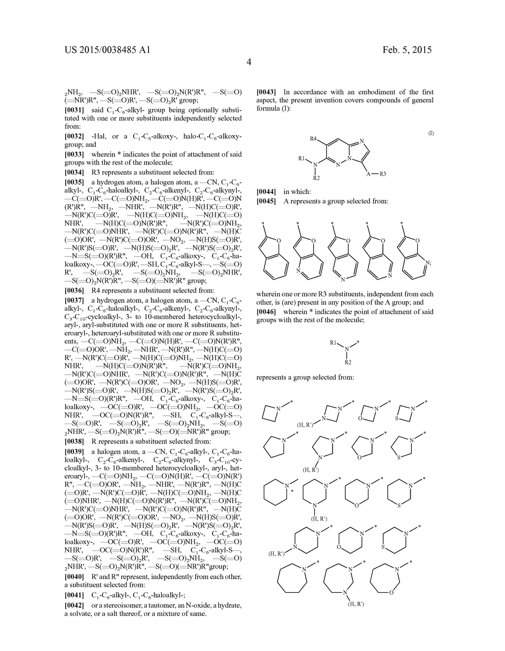 HETEROCYCLYL AMINOIMIDAZOPYRIDAZINES - diagram, schematic, and image 05