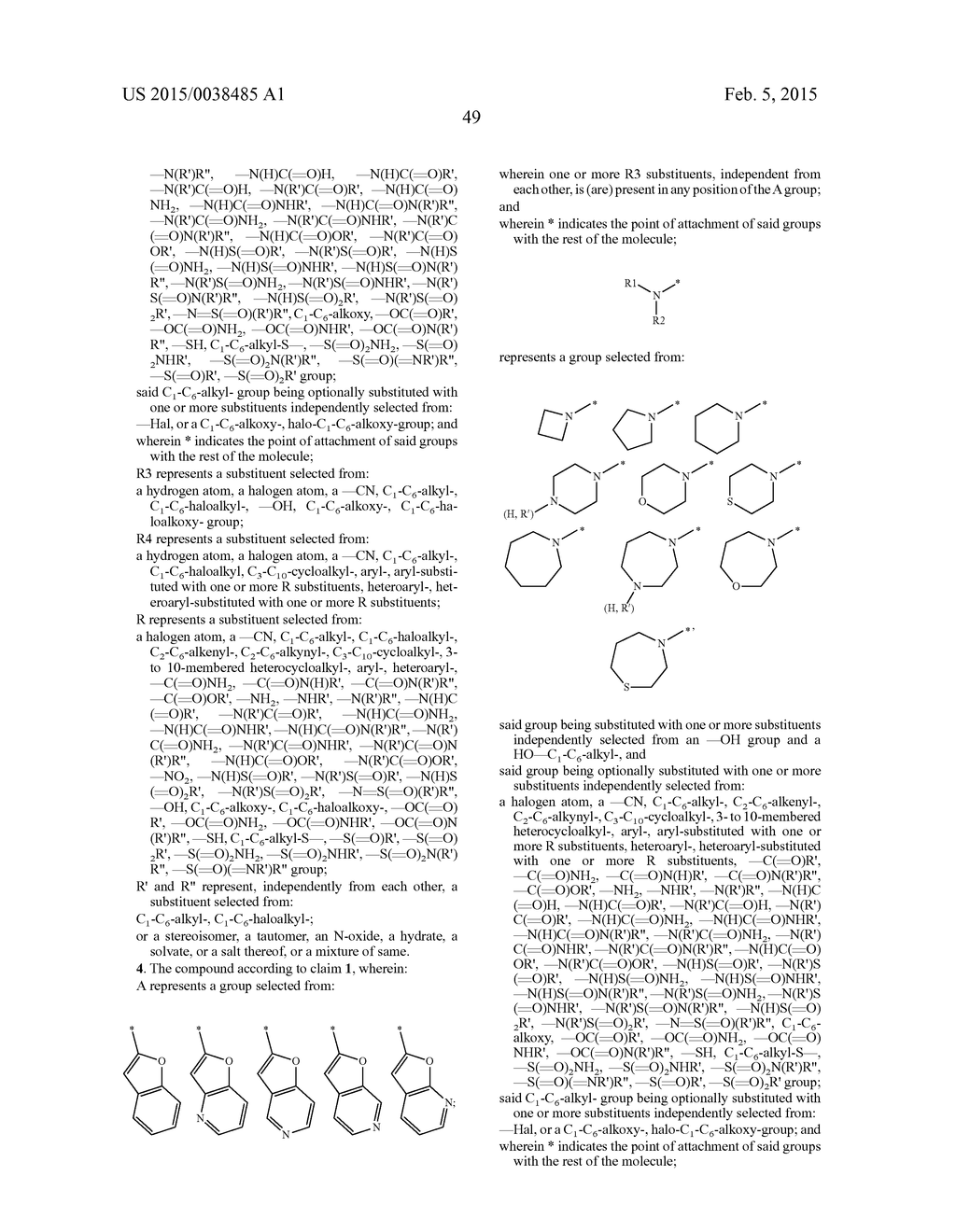 HETEROCYCLYL AMINOIMIDAZOPYRIDAZINES - diagram, schematic, and image 50