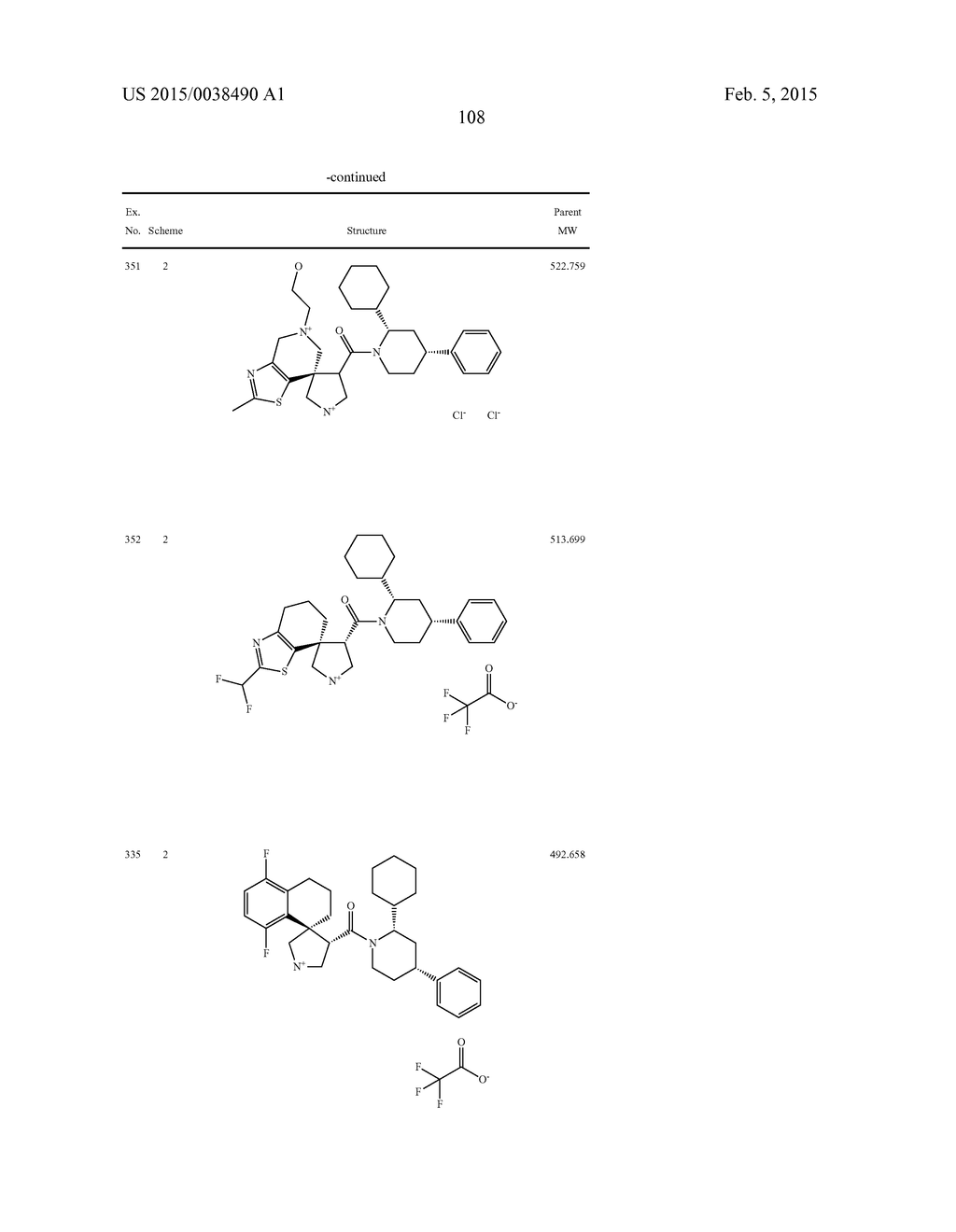 SPIROPYRROLIDINE BETA-SECRETASE INHIBITORS FOR THE TREATMENT OF     ALZHEIMER'S DISEASE - diagram, schematic, and image 109