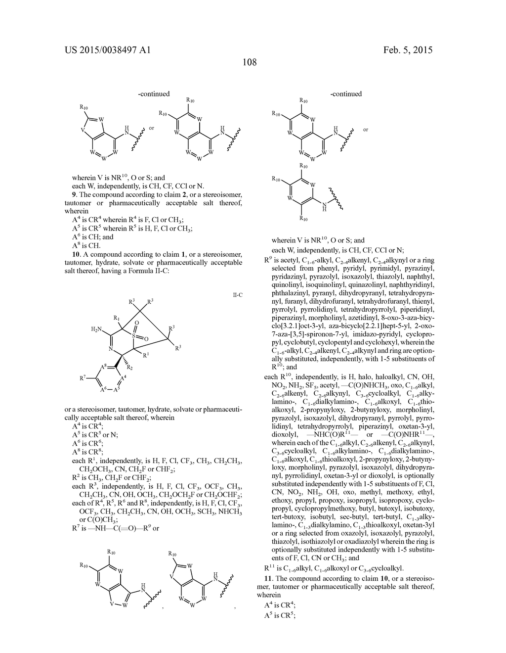 BRIDGED BICYCLIC AMINO THIAZINE DIOXIDE COMPOUNDS AS INHIBITORS OF     BETA-SECRETASE AND METHODS OF USE THEREOF - diagram, schematic, and image 109