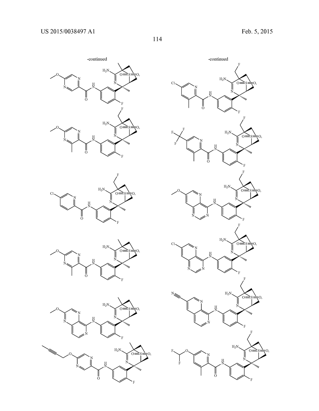 BRIDGED BICYCLIC AMINO THIAZINE DIOXIDE COMPOUNDS AS INHIBITORS OF     BETA-SECRETASE AND METHODS OF USE THEREOF - diagram, schematic, and image 115